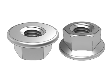 ASME B18.2.4.4M.1 Sechskant-Flanschmutter