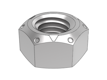 GB6184-B Sechspunkt-Sechskantmutter Typ 1, Ganzmetall-Sechskant-Sicherungsmutter (Press-Dreipunkt-Typ)