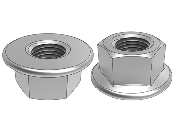 ISO 10663 Sechskant-Flanschmuttern mit feiner Steigung