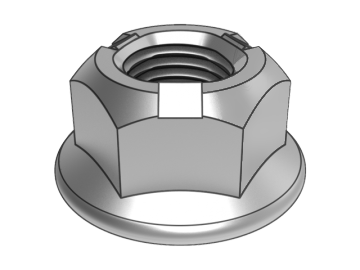 GB6187.2-B Vollmetall-Sicherungsmutter mit sechseckigem Flansch und feiner Steigung (Dreipunktdruck)