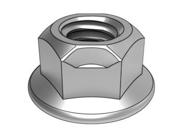 GB6187.1-C Ganzmetall-Sechskantflansch-Sicherungsmuttern (abgeflachte Ausführung)