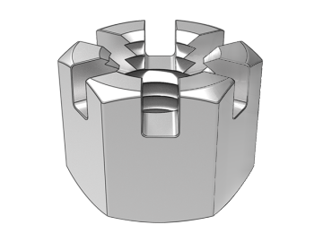 GB6180A Typ 2 Sechskant-Schlitzmutter